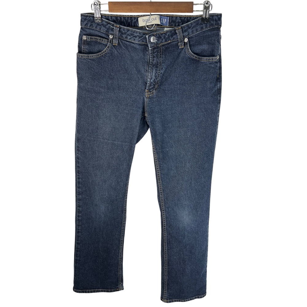 Gap Womens Bootcut Stretch Jeans Dark Wash Size 10 Regular Y2K Retro Denim Vtg